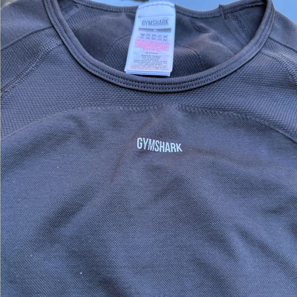 Gymshark Black Long Sleeve Activewear Top - Image 6