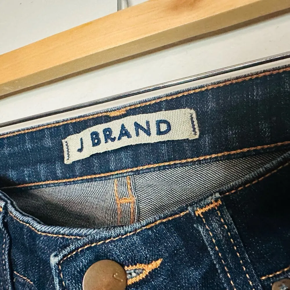 J Brand Women's Dark Blue Wash Skinny Leg Denim Jeans Size 27 - Image 5