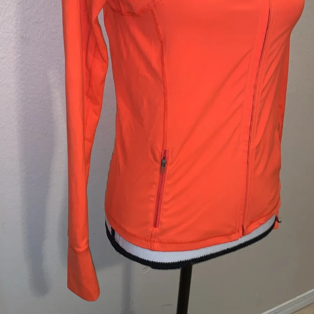 RBX neon Orange running gym full zip up athletic jackets Size XS - Image 3
