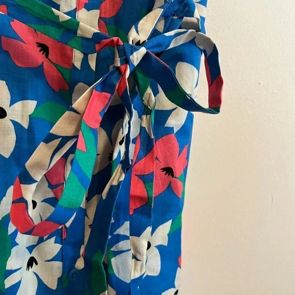 Hanna Andersson Women's Summer Swing Dress Blue Size L - Image 7