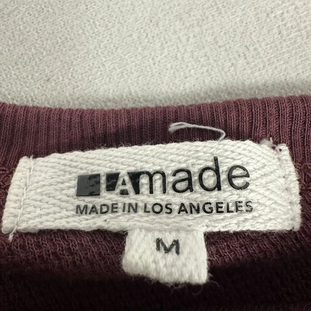 LAmade Womens Asymmetrical Off-Shoulder Pullover Top M Cotton/Modal Blend - Image 2