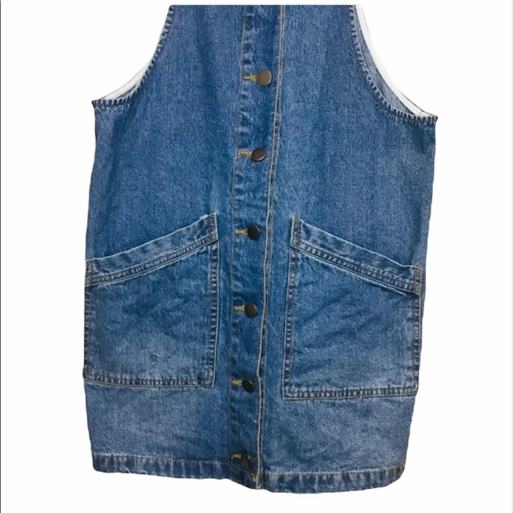 Coco + Jaimeson Denim Jumper stripe Dress - Image 4