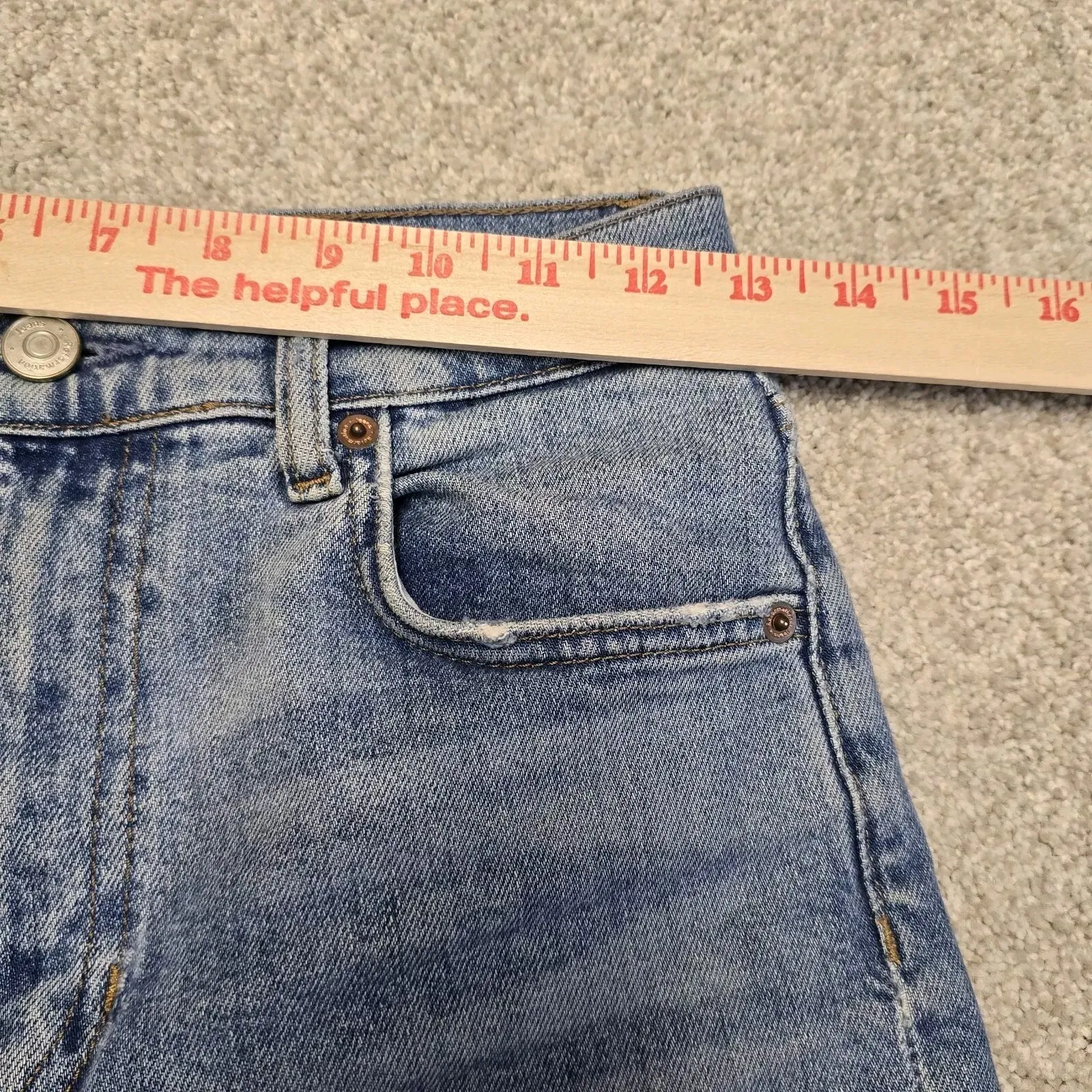 Reformation Jeans Liza Ultra High Rise Straight Cropped Jeans Malta Sz 27‎ - Image 6