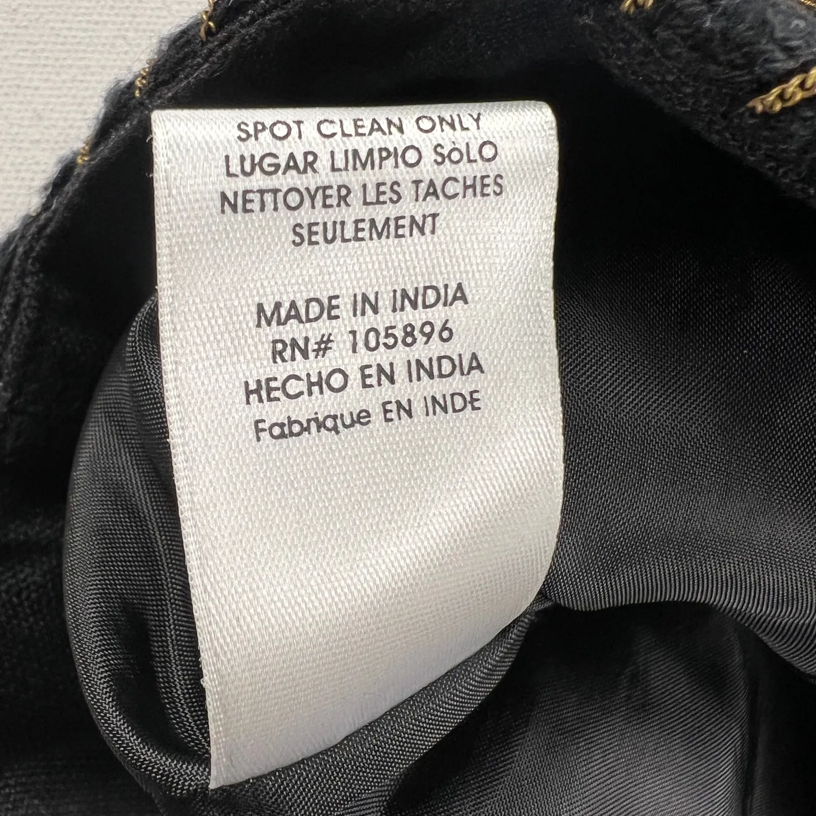 Worth New York Black Custom Maximalist Mixed Metals Beaded Artistry Skirt Size 2 - Image 13