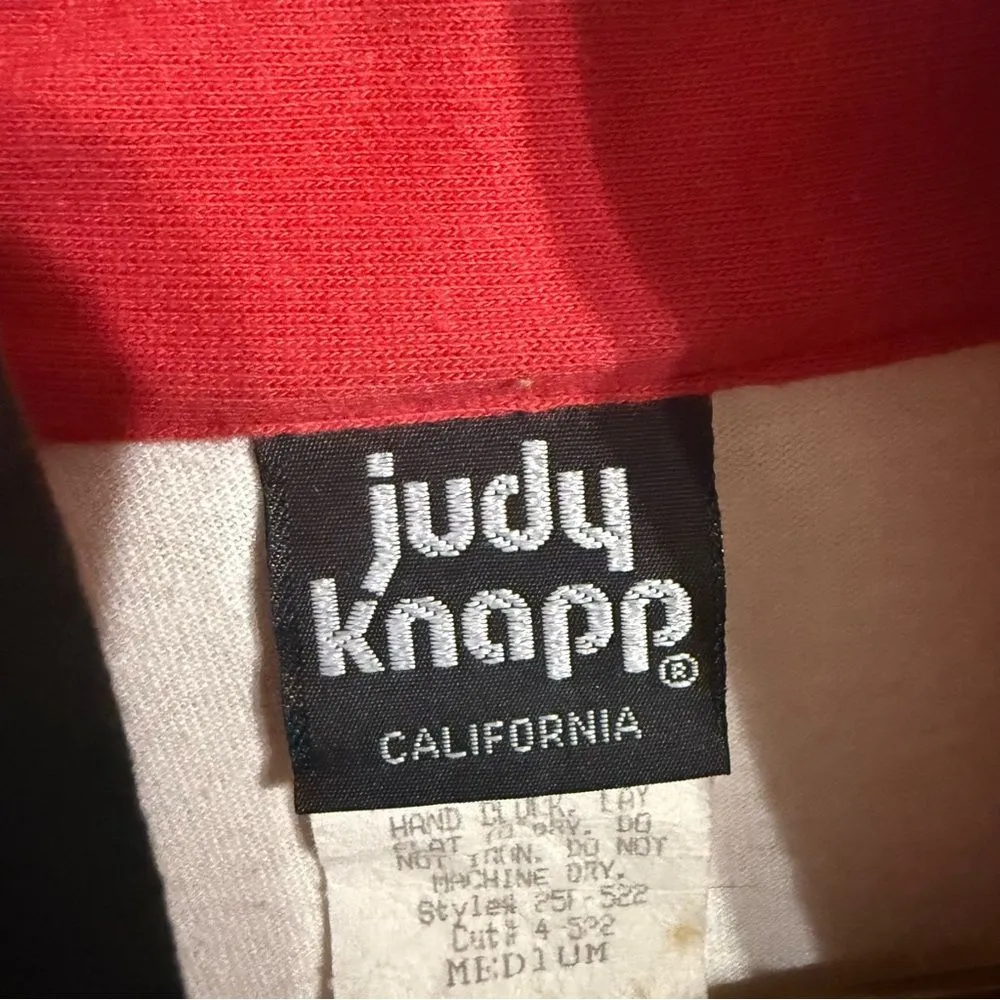 Stylish Women's Bomber Jacket‎ in Red, Black, and White Red Size M - Image 3