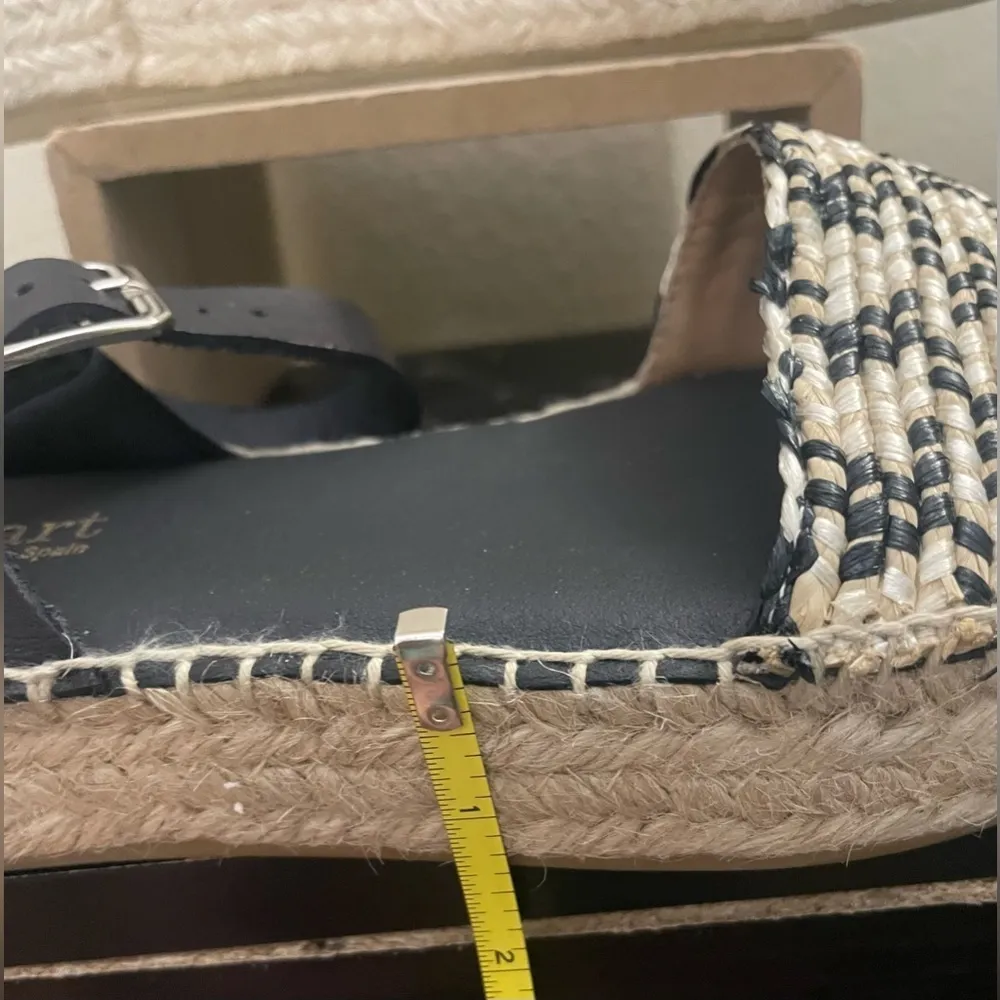 Paseart Women’s Leather Ankle Wrap Espadrille Sandals Size 40 US 9 Made in Spain - Image 2