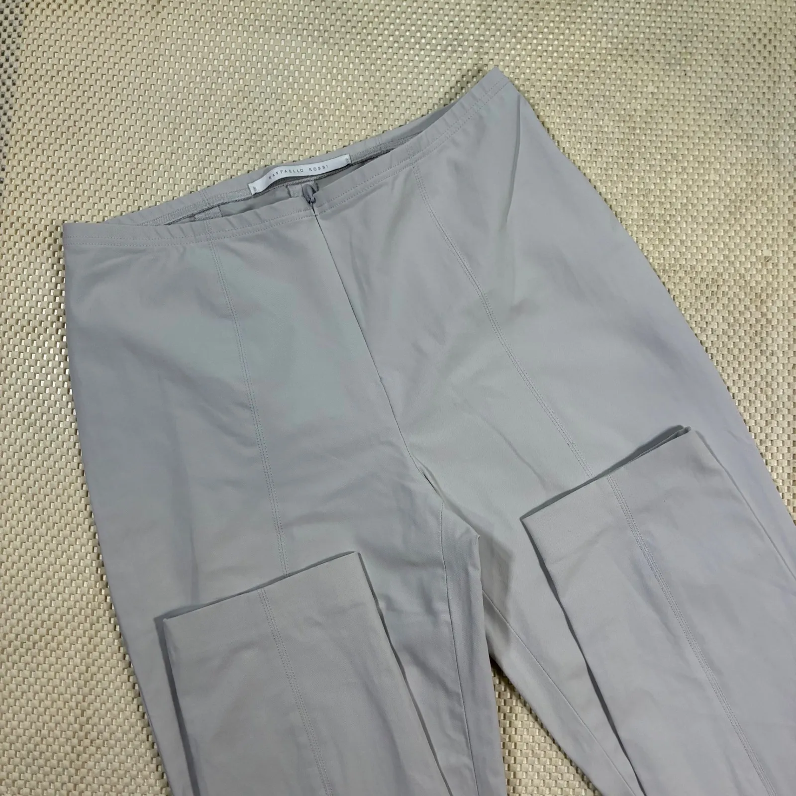 EUC Raffaello Rossi Giga Light Grey Stretch Cigaret Pants Womens 36 (US 6) Gray - Image 3