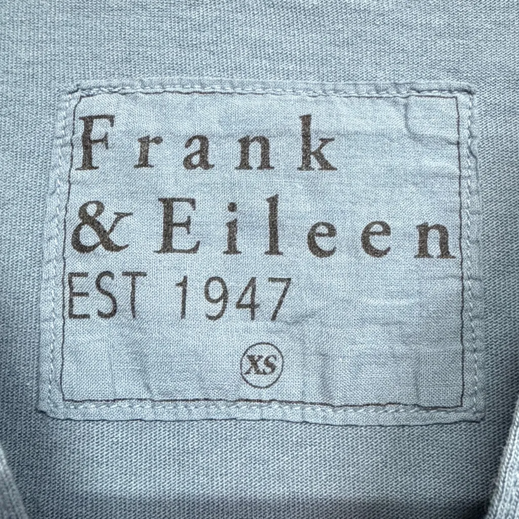 Frank & Eileen $188 Nicole Henley Polo Shirt Dress Hydrangea Blue Resort - Image 5