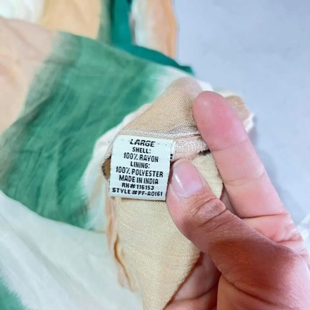 NWT Poof New York Womens Striped Colorblocked V Neck Maxi Dress Multicolor Large - Image 6