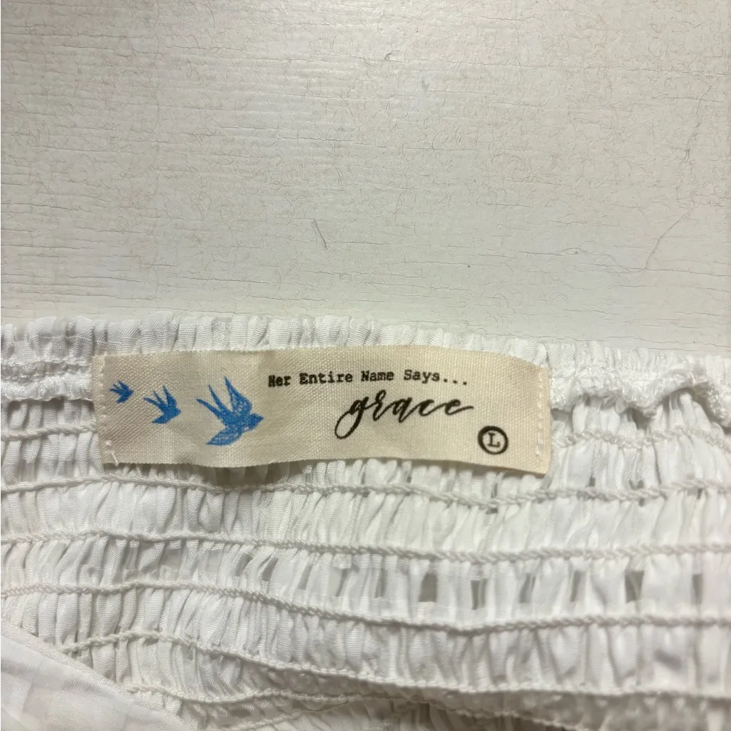 Lizard Thicket White Baby Doll Dress - Image 3