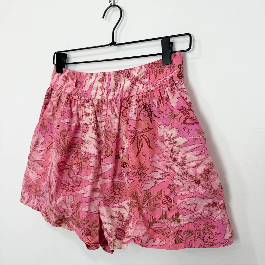 Ulla Johnson Angela Pink Floral Shorts size 4 - Image 3