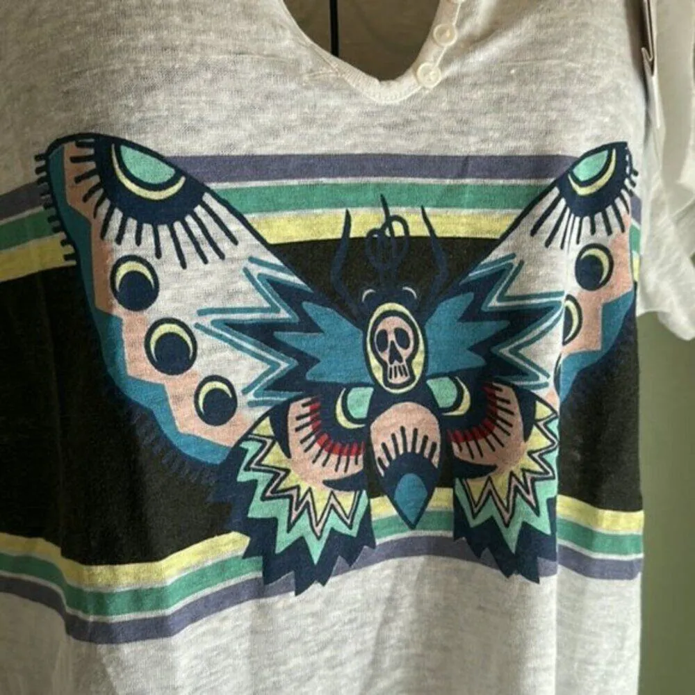 Zadig & Voltaire Meryl Lin Butterfly T Shirt L - Image 5