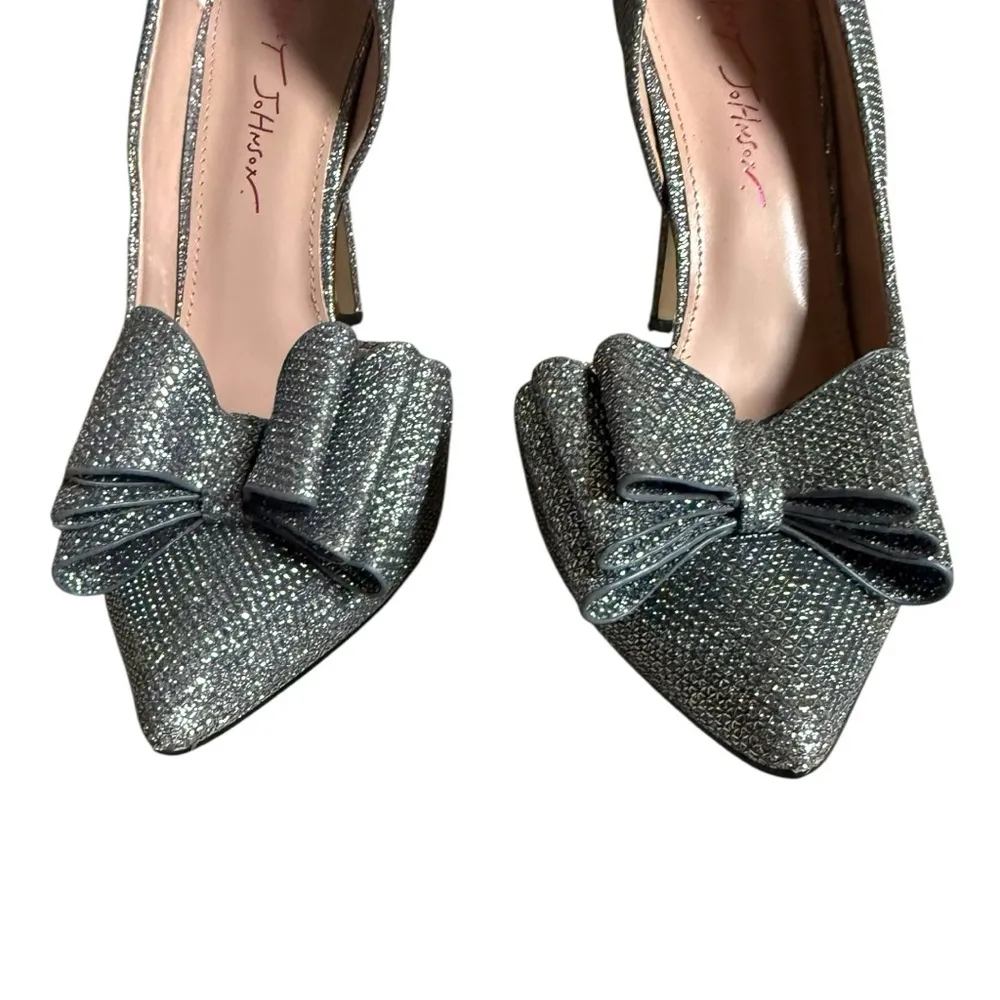 NWOB Betsey Johnson Womens Prince DOrsay Pumps Pewter Size 8 - Image 2