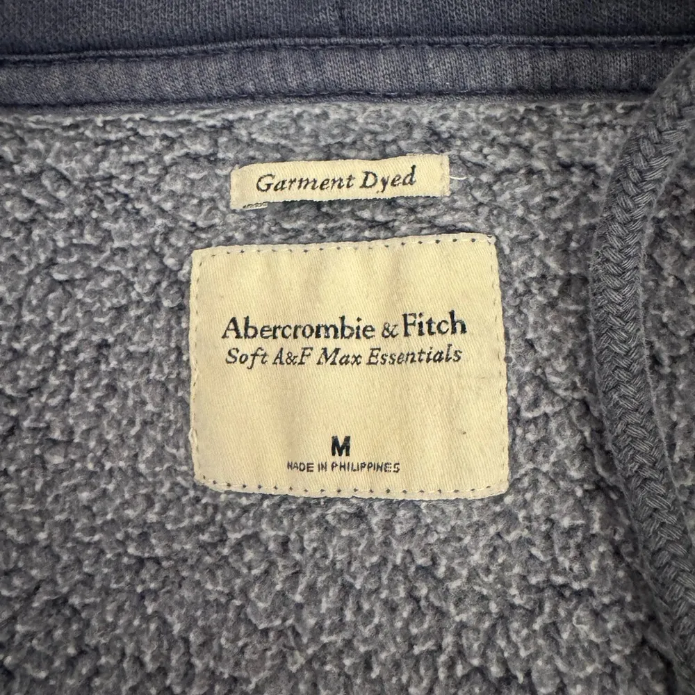 Abercrombie & Fitch Blue Cropped Hoodie Jacket with Hood - Image 10