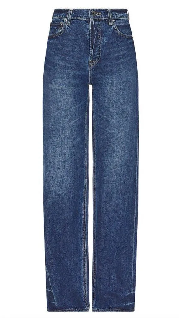 GRLFRND The Brooklyn High Rise Loose Straight Wide Leg Jeans in Humboldt - Image 3