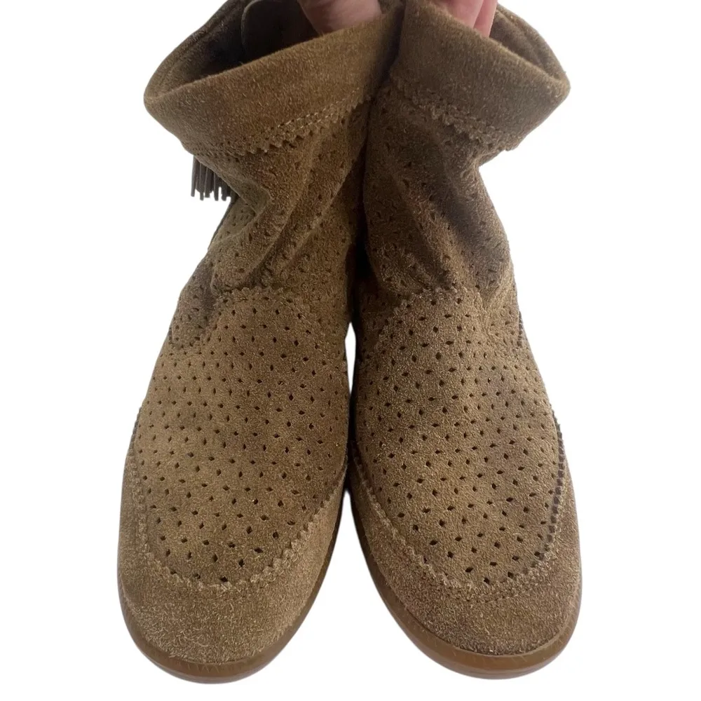 Isabel Marant Beslay Suede Wedge Ankle Boots Sz 38 - Image 5