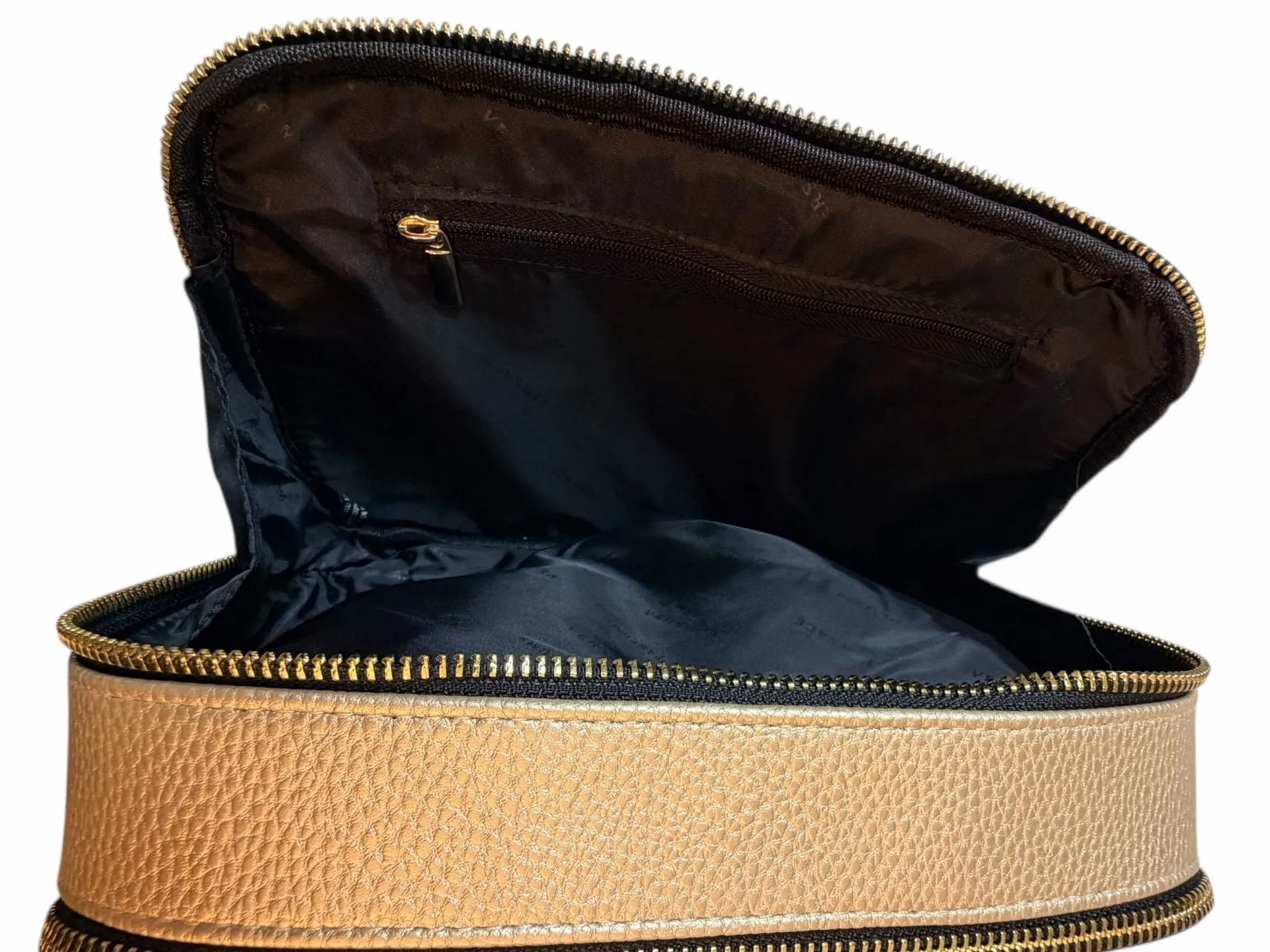 Versace Black Gold Medusa Double Zip Makeup Organizer Tassel NWOT - Image 4