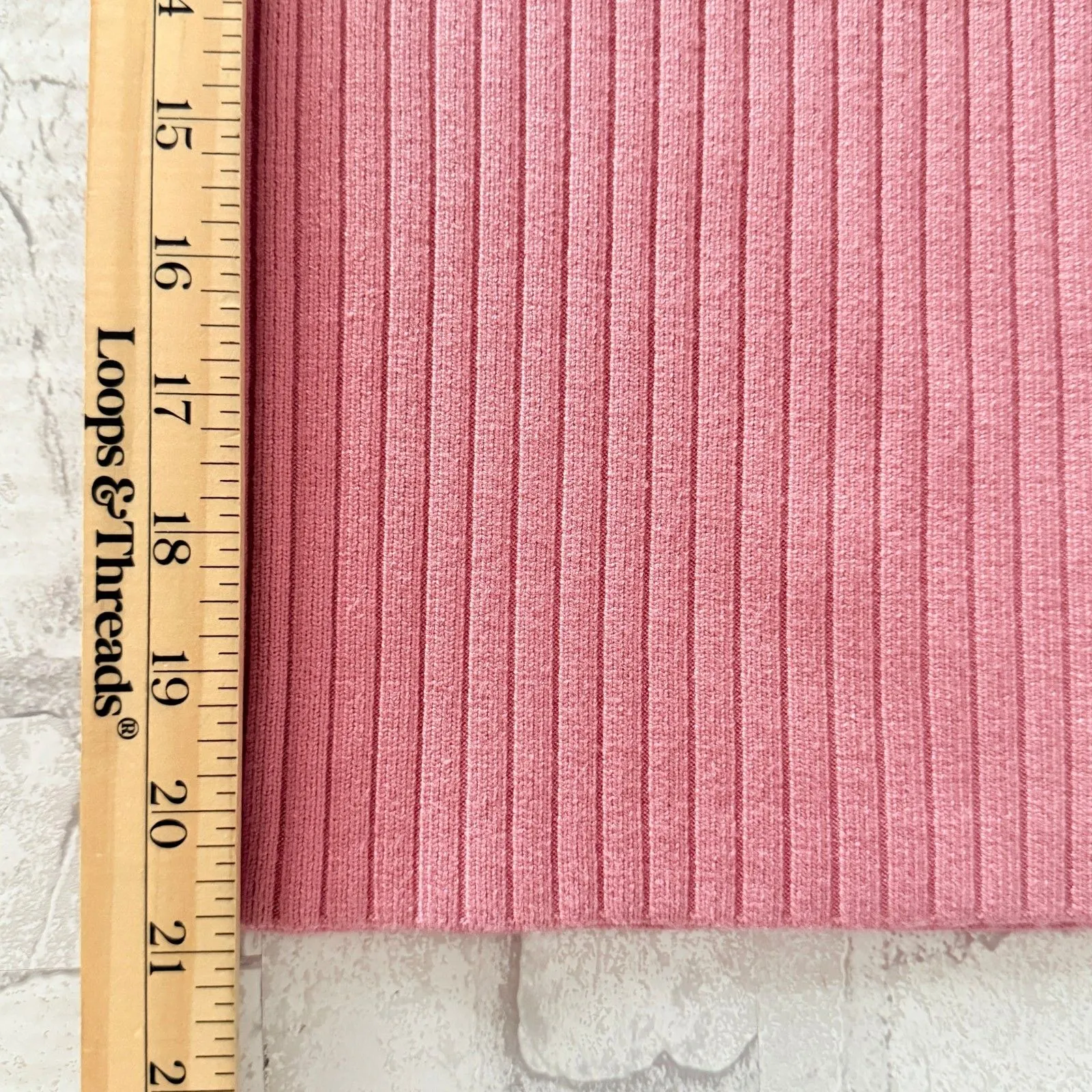 Lulus Snuggly Style Mauve Pink Ribbed Knit Wide-Leg Pants High Waist Sz M - Image 8