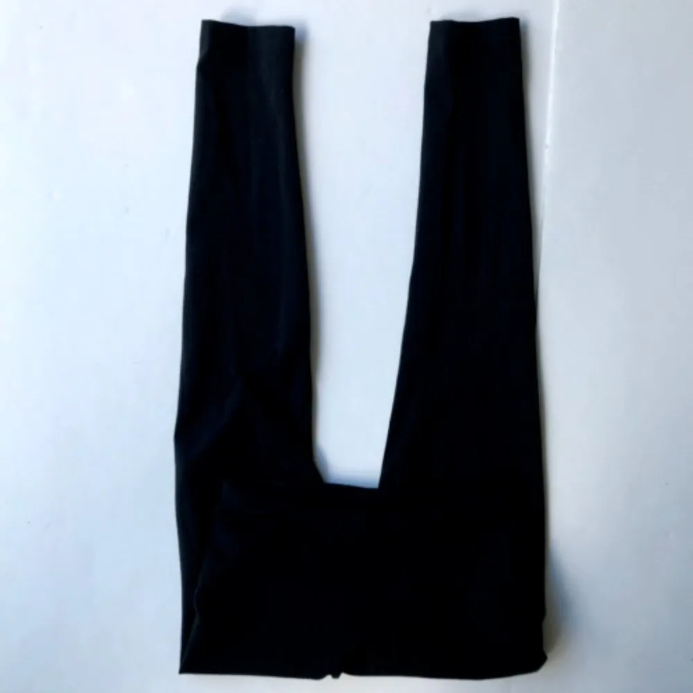 Lysse Skinny Leggings Medium Black Mid Rise USA Wide Waistband Yoga Zumb… - Image 3