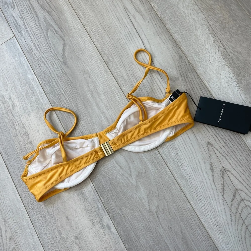 Dodo Bar Or Bikini Top emma NWT yellow (large) underwire colorful swim summer Gold - Image 3