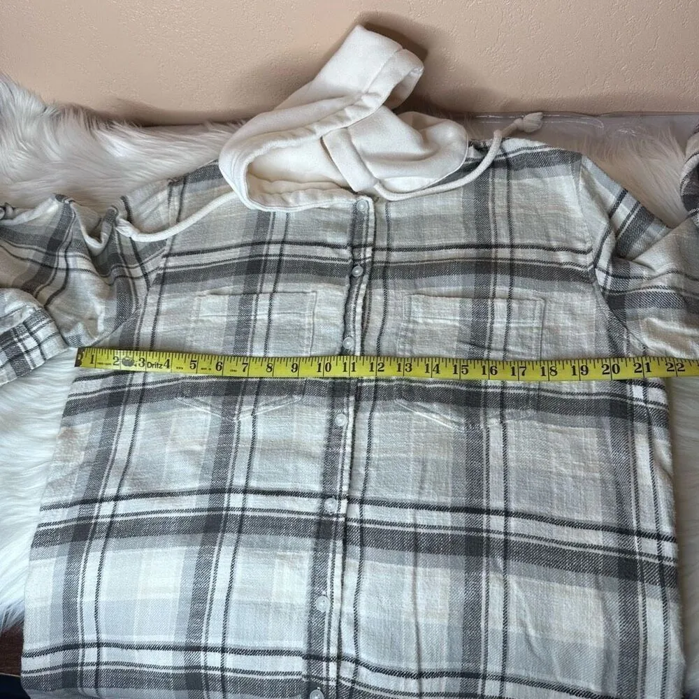 American Eagle AE Oversized Hoodie Flannel Size Small - Image 7