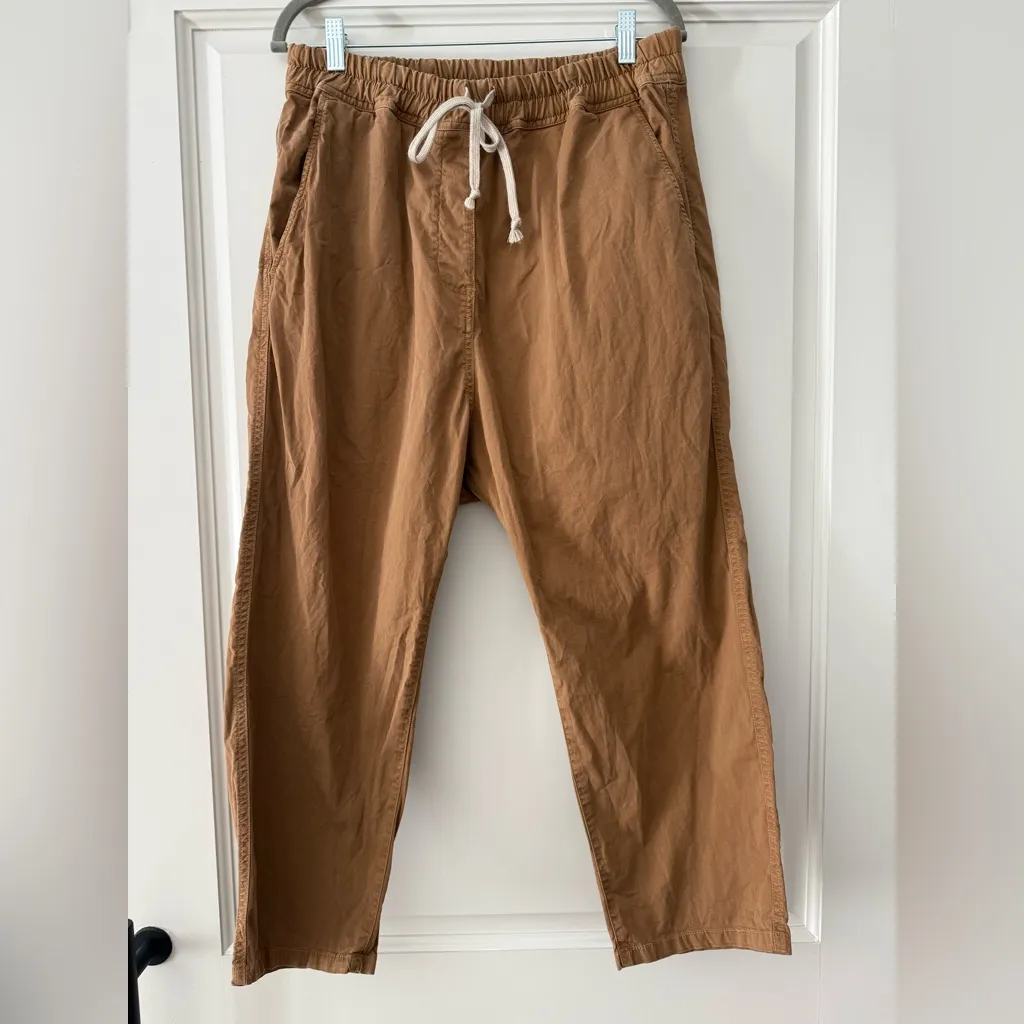 Nili Lotan Casablanca Drawstring Pant Size L Brown Size L - Image 2