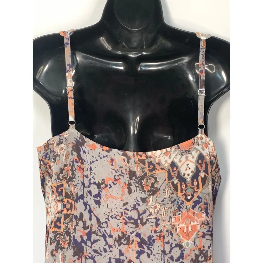 CAbi tank top sheer lined dress size small - Image 7