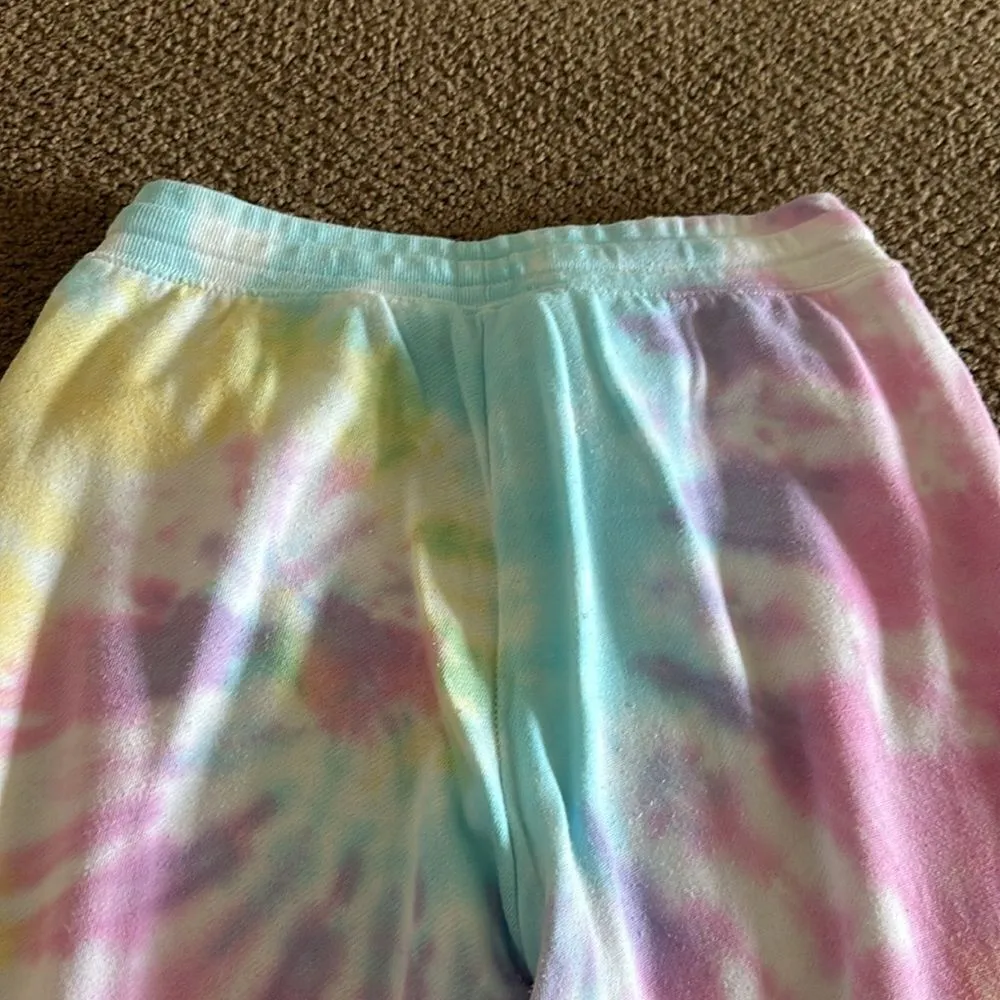 Generation Love Women’s Rainbow Tie Dye Puffy Sleeve Sweatshirt and Sweatpants - Image 9