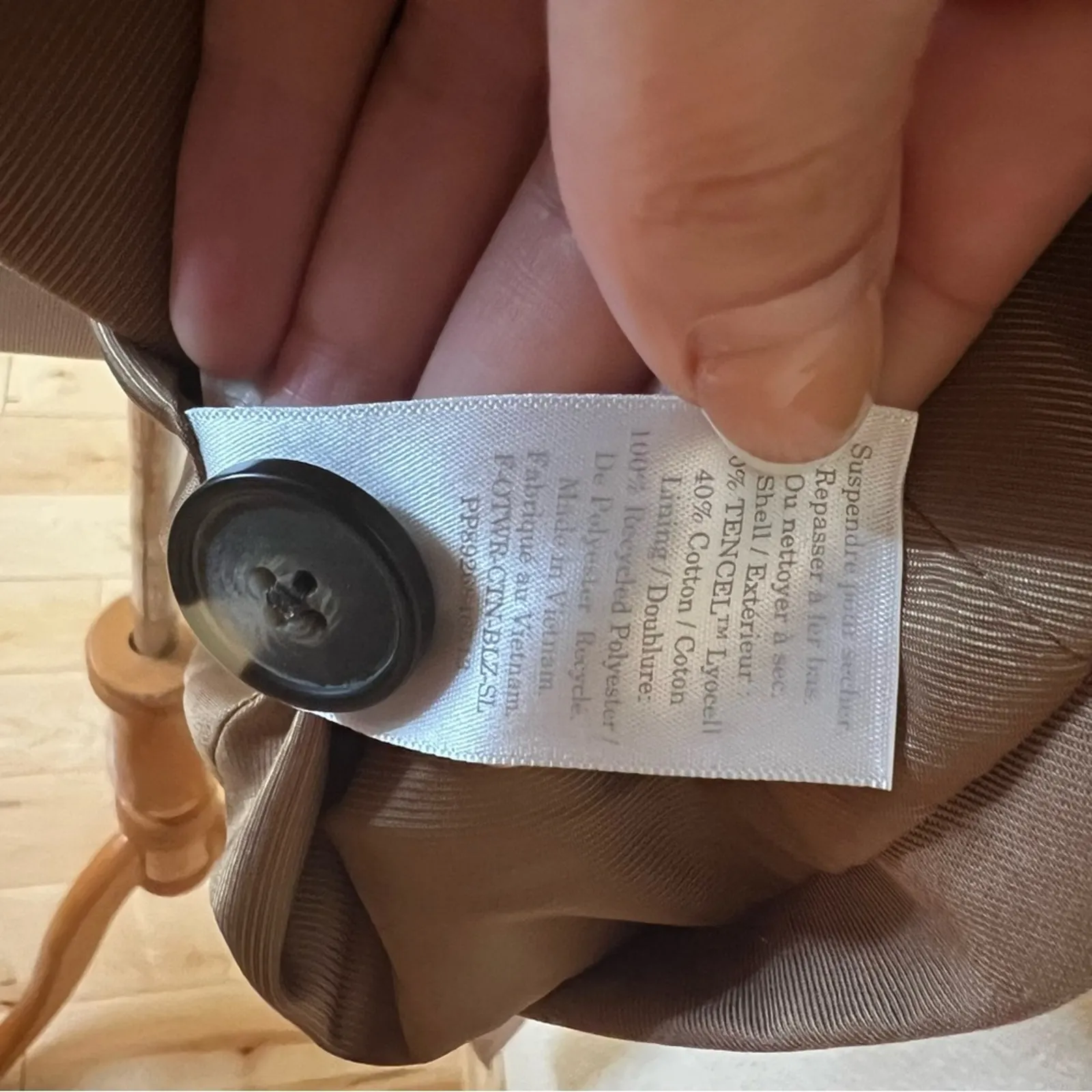 Everlane The Tencel khaki sleeveless blazer vest 10 - Image 9