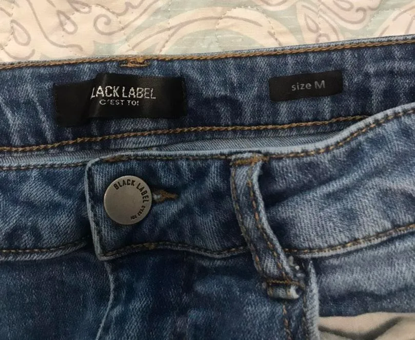 Black Label Denim Mini Skirt - Image 3