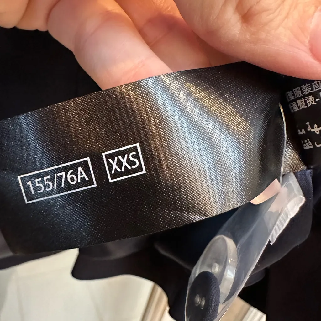 C/MEO Collective Career Navy Double Breasted Classic Blazer Jacket Size XXS NWT - Image 13