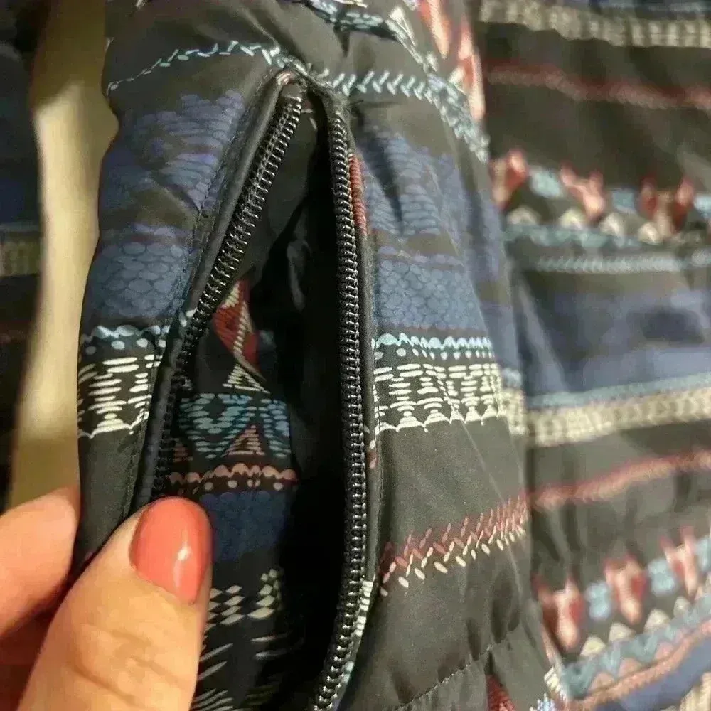 Bench Women's Puffer Jacket Blue Size M Winter Mid-Length Full Zip- Fox - Image 13