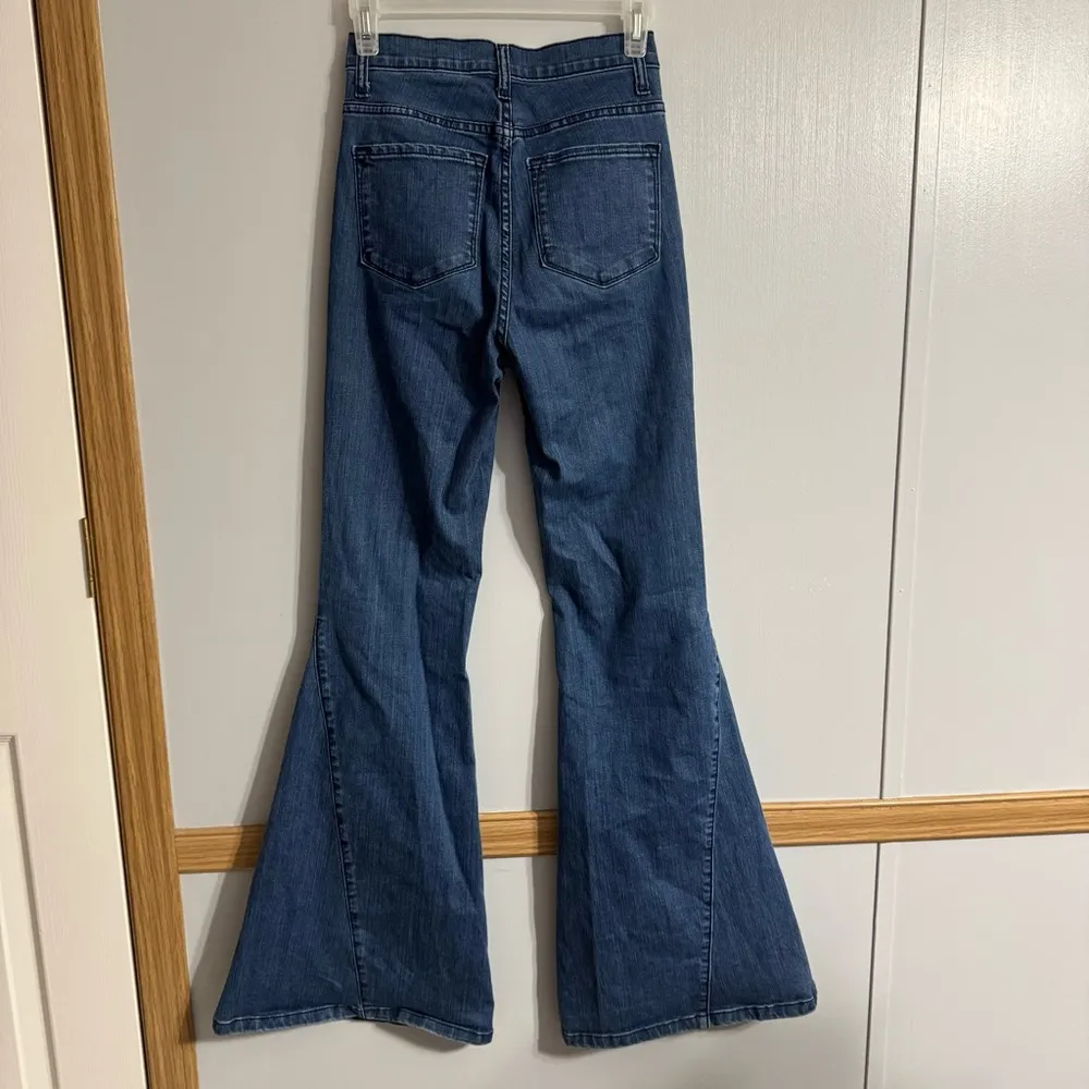 O2 Denim High Waist Bellbottom Flare Jeans Size 25 - Image 2