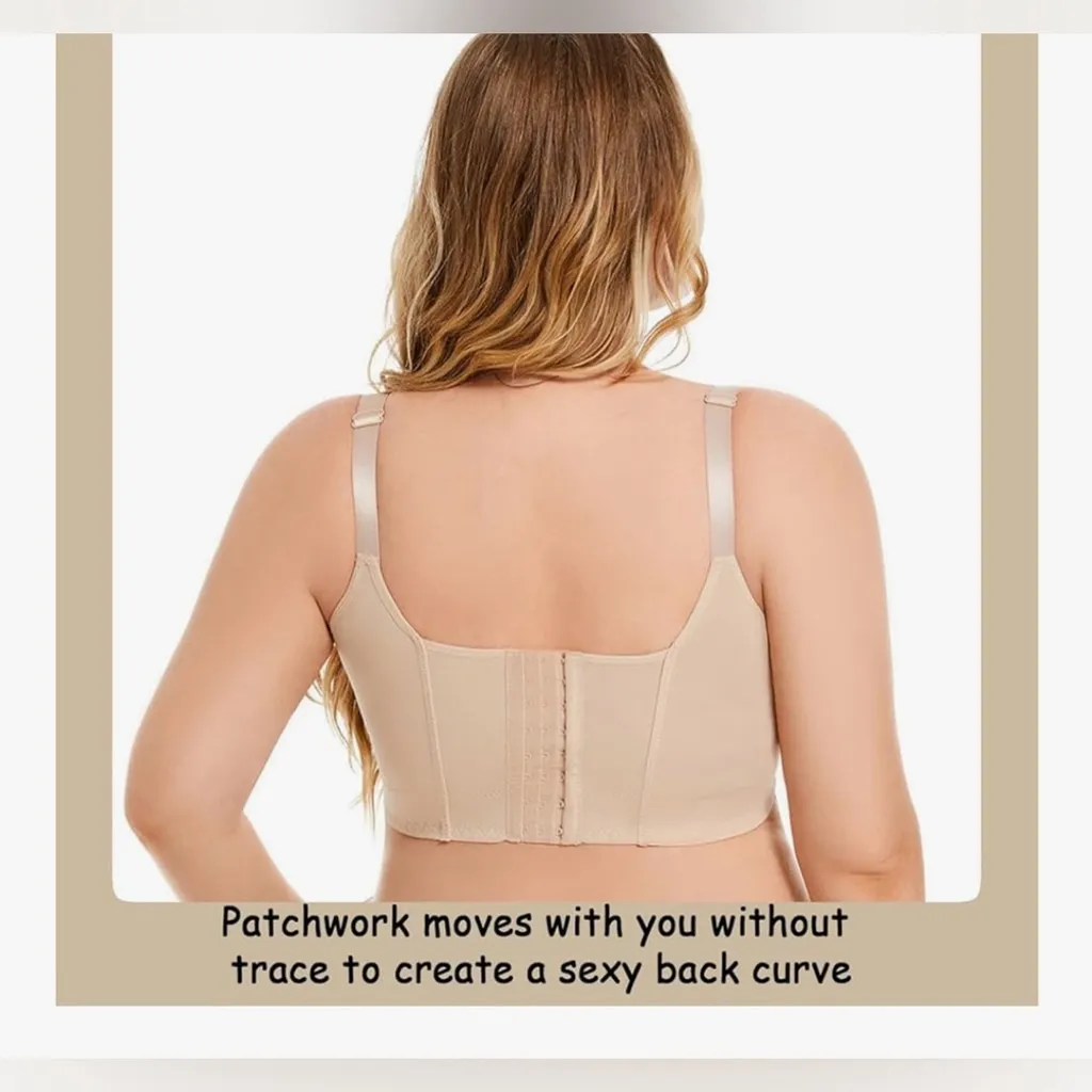 NEW Black Plus Size Bras Flexible Underwire Comfortable Anti-Sagging 40DDD - Image 5