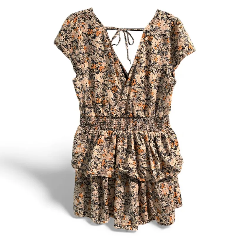 American Eagle Floral Tiered‎ Smocked Waist Mini Dress- Size XLarge - Image 3