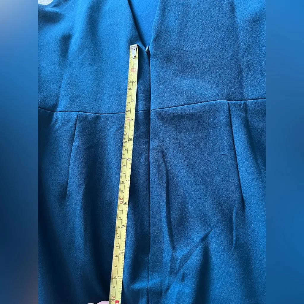 Dress the Population Leighton Peacock blue dress size large - Image 14
