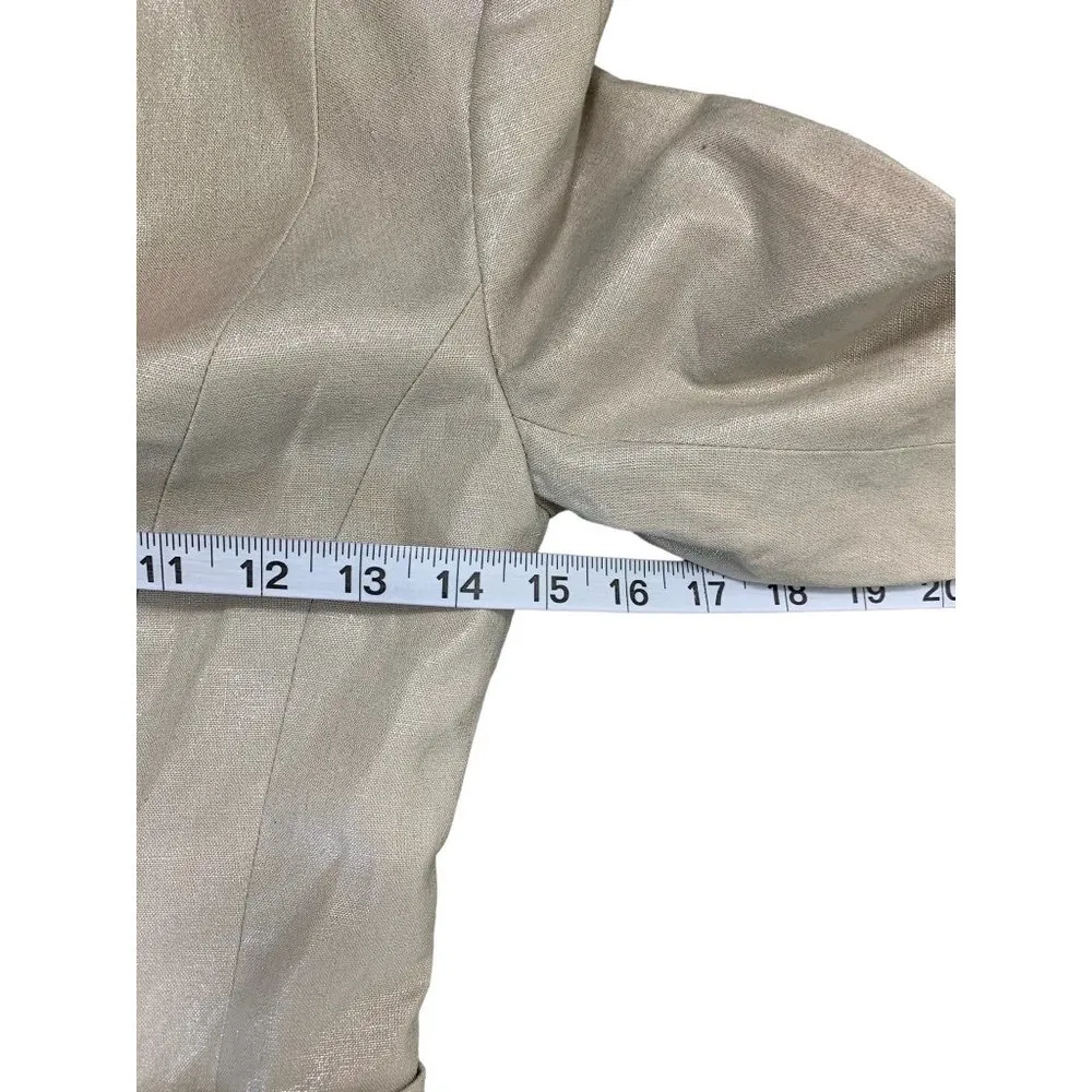 H&M Women's Metallic Light Grey Blazer - Image 4