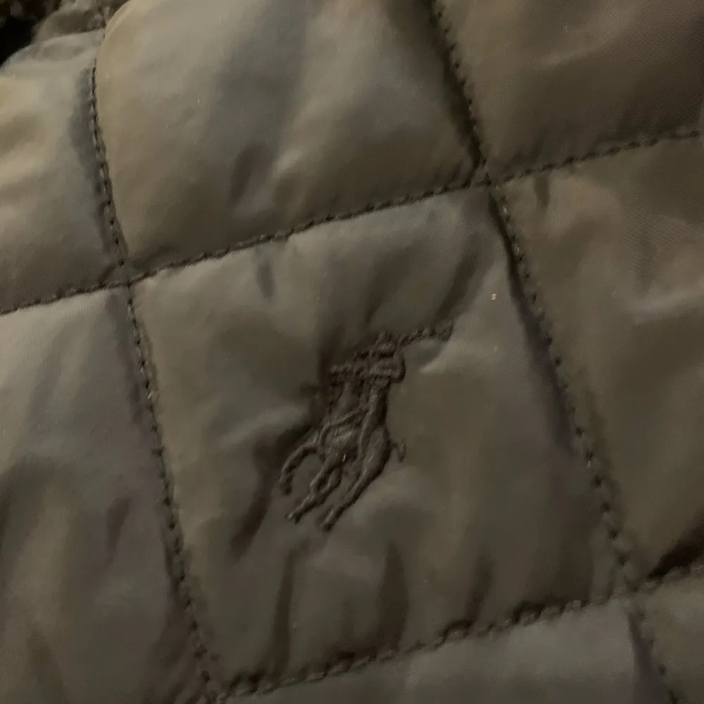 Ralph Lauren Blue Label Black Quilted Zip Classic Puffer Vest Pony Logo Preppy L Size L - Image 10