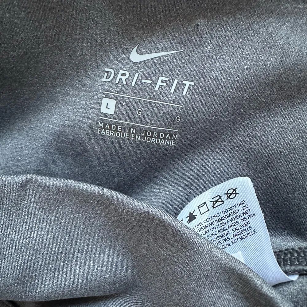 Nike Power Victory Training Tights Grey Pink Stripe Large Compression Athletic - Image 7