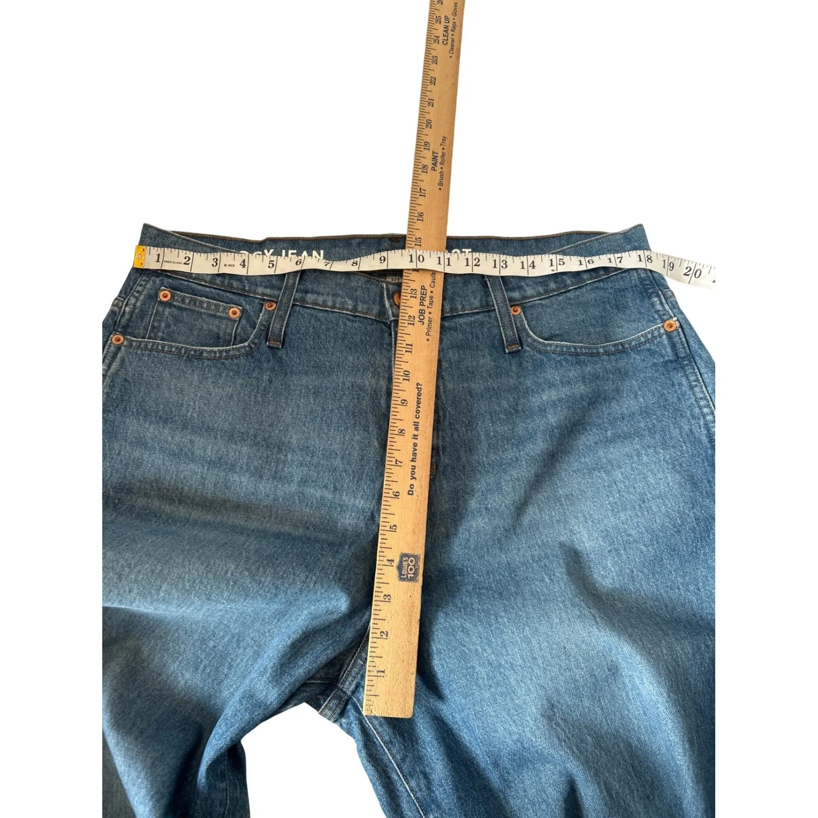 J. Crew Peggy Jean Medium Wash High Rise Straight Leg Denim Jeans Womens 32T - Image 6