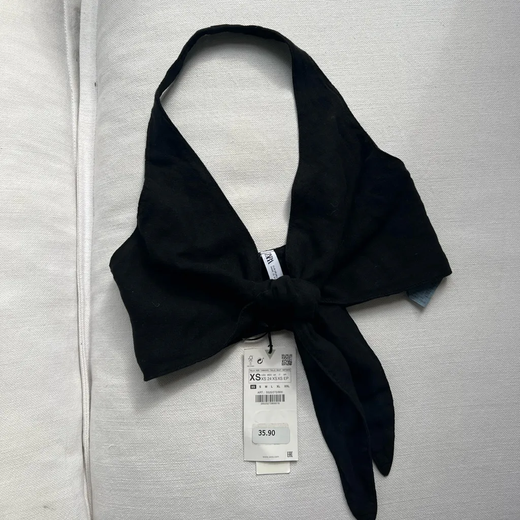 Zara Linen Halter Top NWT - Image 5