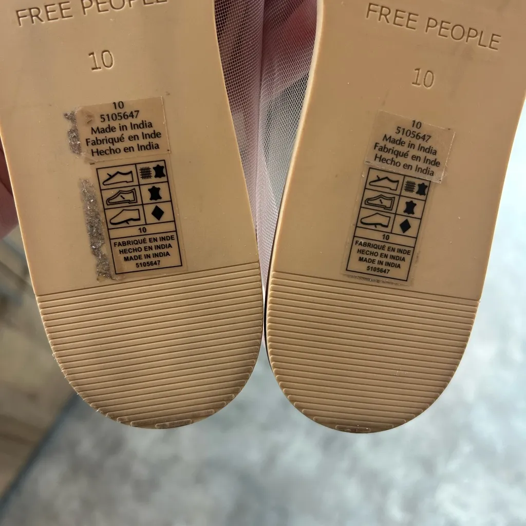 Free People Mesh Mania Bow Flat in Cloud Pink Ballerina Flats Balletcore 10 - Image 7