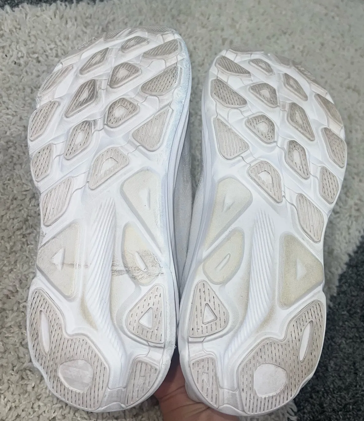 Hoka one one Clifton 9 white womens sneakers 8.5 - Image 10