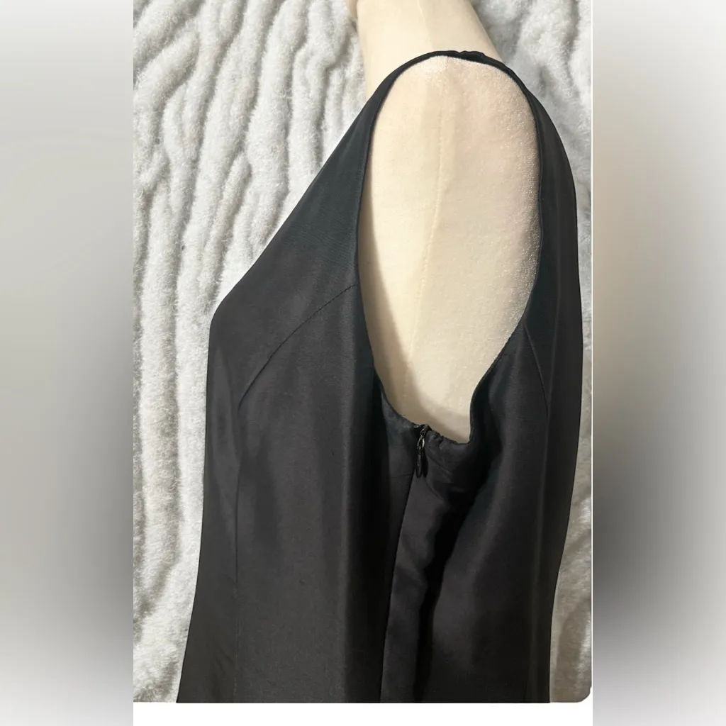 Tina Hagen L A Size 12 Vintage Silk Dress suit Black - Image 13