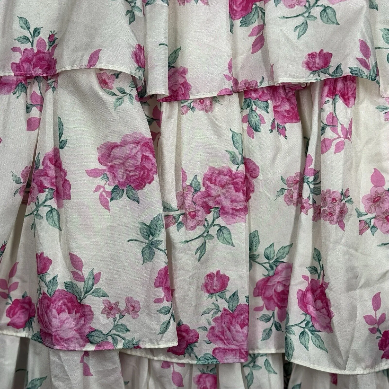 Love Shack Fancy Dress Women Small White Pink Floral Elise‎ Cottagecore Feminine - Image 6