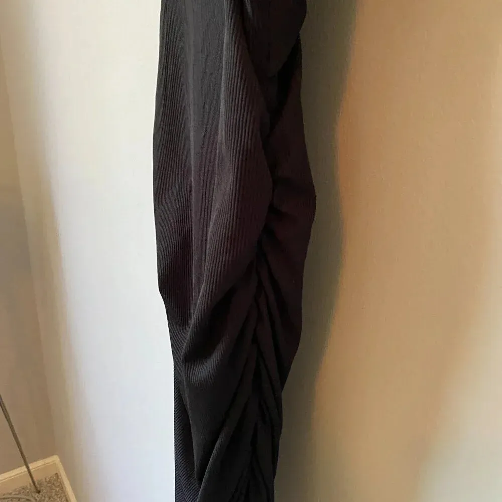 Mable Womens Medium Bodycon Cut Out Front Twist Mini Party Going Out Black Dress - Image 15