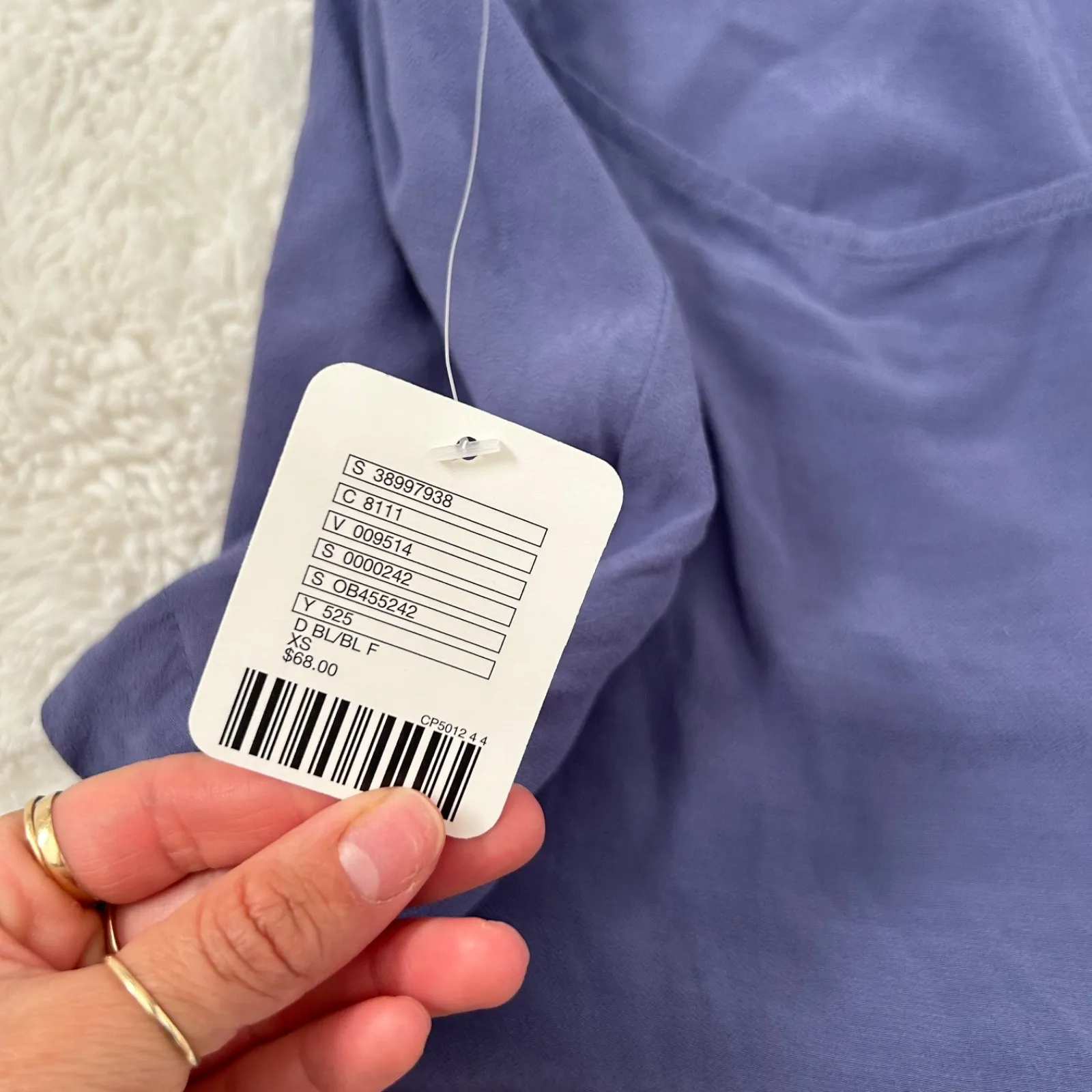 NWT Free People Womens City Lights Tank Top in Blue Size XS - Image 5