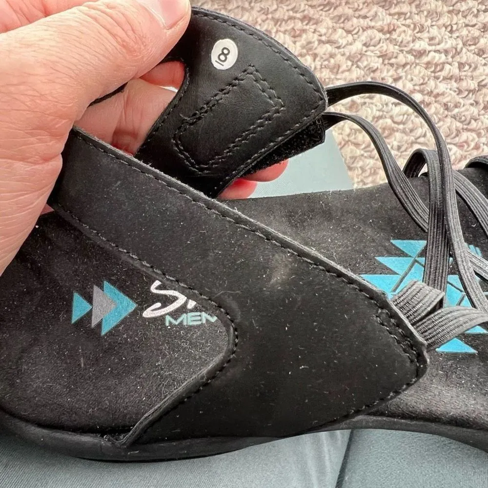 Skechers Women's Reggae Slim Simply Stretch Sandals Slingback Sandals Black Sz 8 - Image 4