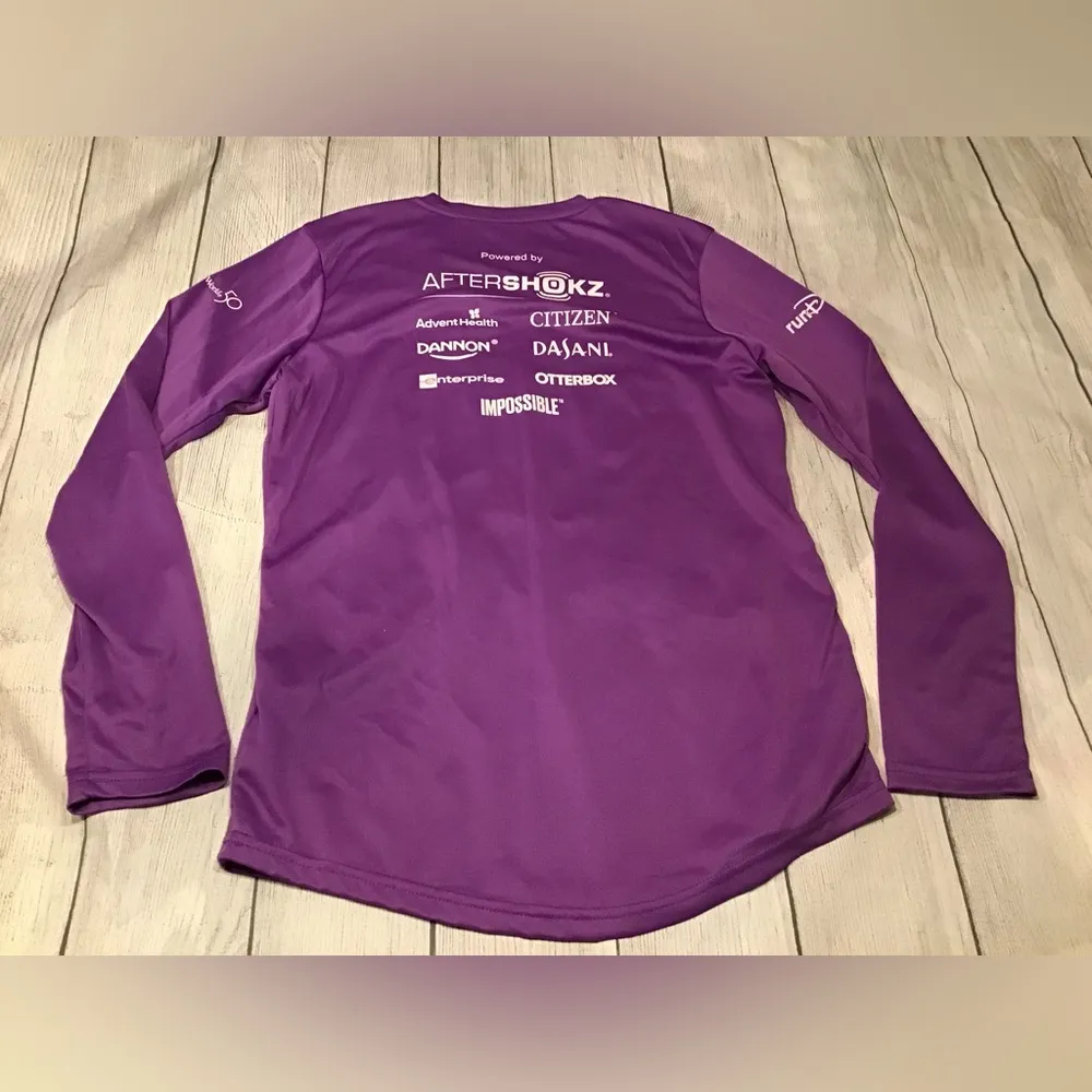 Disney run 2021 wine & dine 10k jack skellington & oogie boogie womans LS Med - Image 3