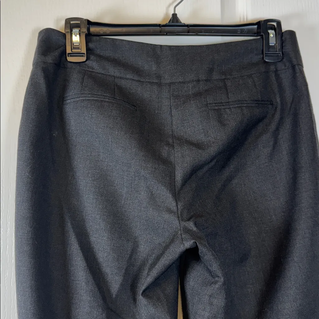 Ann Taylor Charcoal Gray Signature Just Below Waist Wide Leg Pants Size 2 EUC #5 - Image 4